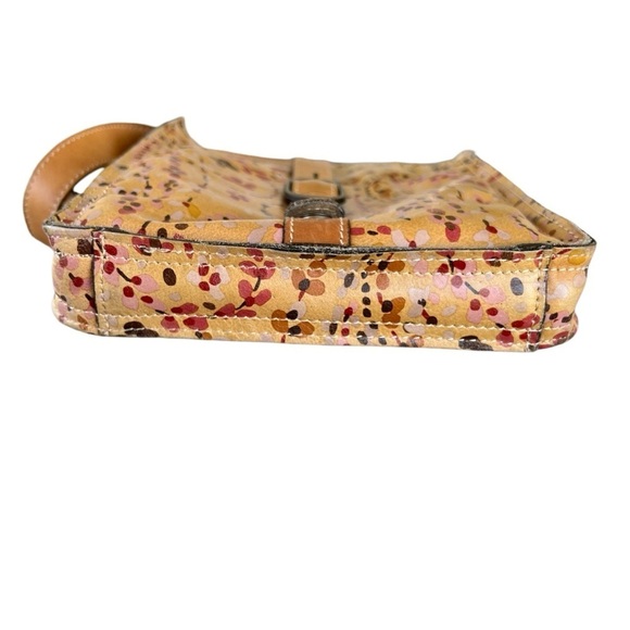 Patricia Nash Venezia Confetti Floral Printed Leather Crossbody Purse 9”x10” GUC - Picture 5 of 16